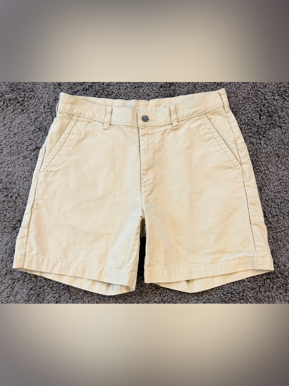 Patagonia Stand Up Shorts Light Tan Khaki 7" Organic Cotton Canvas SP20 size 33